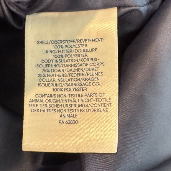 Lands' End Down Puffer Vest Navy Blue Size S (6-8) - Picture 6 of 6